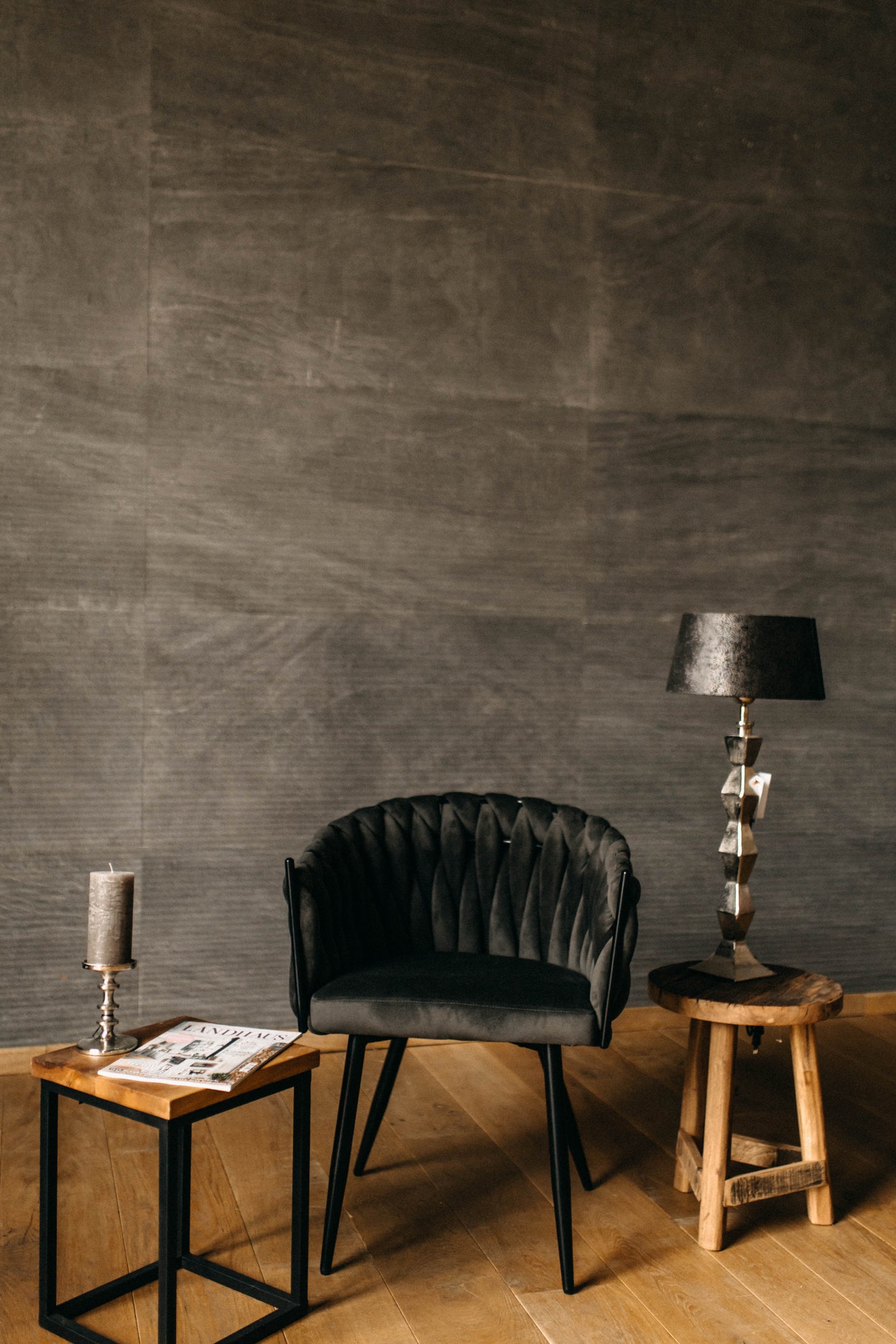 Woven Chair Paris Dark Grey