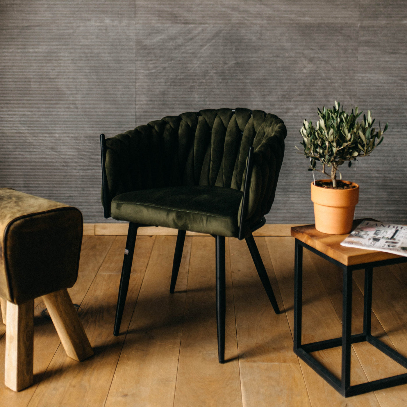 Woven Chair Paris Khaki