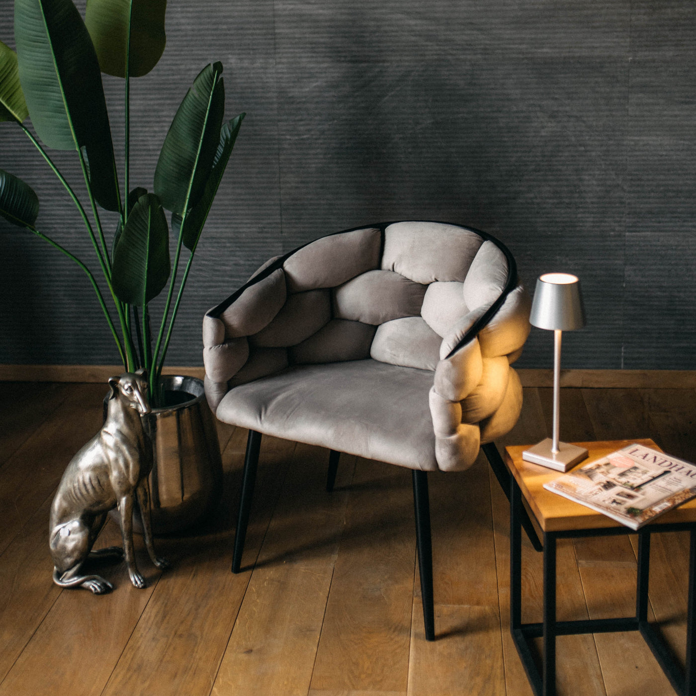 Ballon Chair Light Grey